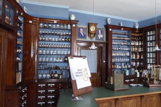 Erste Tankstelle der Welt in der Stadt-Apotheke Wiesloch | © Beate Otto