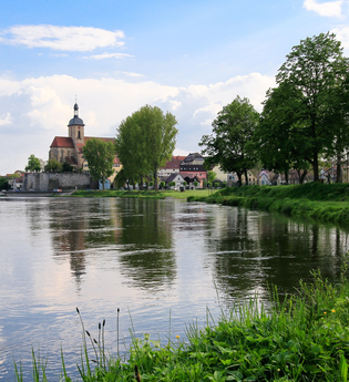 Blick auf die Regiswindiskirche | © Stadtverwaltung Lauffen am Neckar