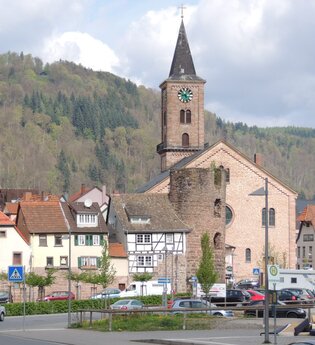 Evangelische Michaelskirche und Katholische Kirche St. Johannes Nepomuk Eberbach | © Andreas Held