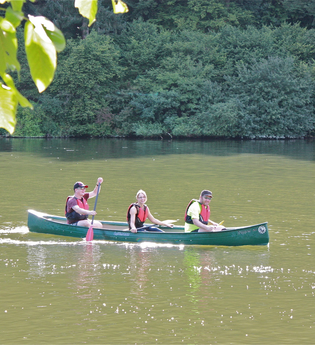Geführte Kanutouren auf dem Neckar | © eventure Park Mudau