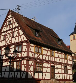 Fachwerkhäuser im Ortskern Spechbach | © Landratsamt Rhein-Neckar-Kreis