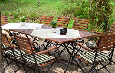 Flair Park-Hotel Ilshofen: Biergarten | © Hohenlohe Schwäbisch Hall