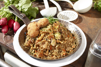 Grünkern-Risotto mit Pilzen / Odenwald | © Touristikgemeinschaft Odenwald e.V.