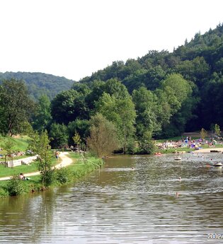 Freizeit- und Erholungsgebiet Münsterseen | © Touristinformation Creglingen /Bild Hein
