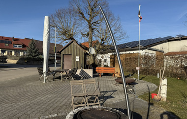 Sitzgelegenheiten mit Grill und Versorgungsstation Funkstatt | © Hohenlohe + Schwäbisch Hall Tourismus e. V.