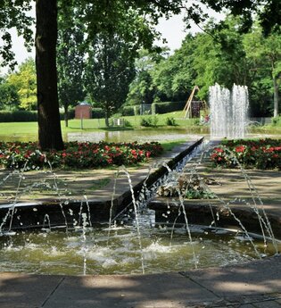 Wasserspiele im Gartenschaupark