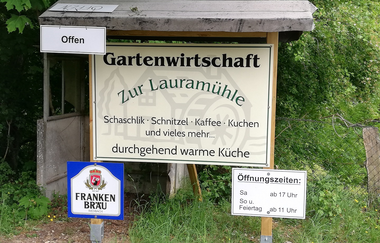 Gartenwirtschaft Zur Lauramühle in Rot am See | © Hohenlohe Schwäbisch Hall