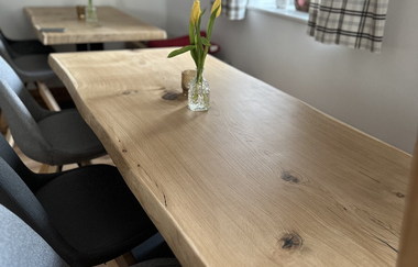 Gasthaus Lamm Innenansicht Tisch mit Fenster