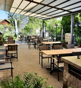 Gasthof zum Bären in Bühlertann: Terrasse | © Hohenlohe Schwäbisch Hall
