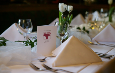 Gasthof zum Ochsen | Cleebronn | eingedeckter Tisch | © Neckar-Zaber-Tourismus e.V.