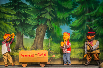 Gerhards Marionetten Der Räuber Hotzenplotz | © Gerhards Marionetten I Bild nur in Verbindung mit der Bewerbung des Schwäbisch Haller Gerhards Marionettentheater verwendbar