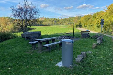 Grillplatz am Wanderparkplatz Kirchberg | © Hohenlohe + Schwäbisch Hall Tourismus e. V.