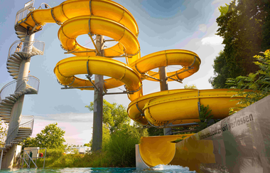 Rutsche im H2Ö in Öhringen, Hohenlohe | © Stadt Öhringen