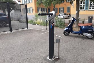 RadSERVICE-Punkt Haalplatz | © Hohenlohe + Schwäbisch Hall Tourismus e. V.