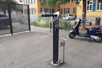 RadSERVICE-Punkt Haalplatz | © Hohenlohe + Schwäbisch Hall Tourismus e. V.