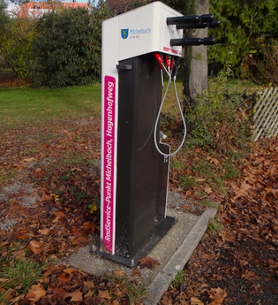 Hagenhofweg in Michelbach an der Bilz | RadSERVICE-Punkt | © Hohenlohe + Schwäbisch Hall Tourismus e. V.