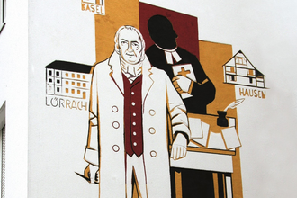 Heinz Friedrich: Wandmalerei Johann Peter Hebel