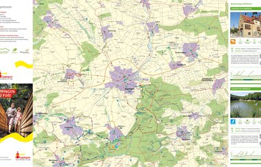 Eppingen zu Fuß, Wanderkarte, Seite 1 | © KST