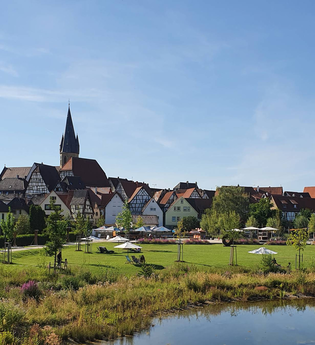 Altstadt mit Stadtweiher | Eppingen | HeilbronnerLand | © Große Kreisstadt Eppingen