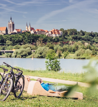 Neckaruferpromenade Offenau | HeilbronnerLand | © Touristikgemeinschaft Odenwald