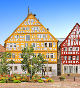 Fachwerkhäuser in Möckmühl |  HeilbronnerLand | © Arbeitsgemeinschaft Kocher-Jagst-Radweg / Andi Schmid