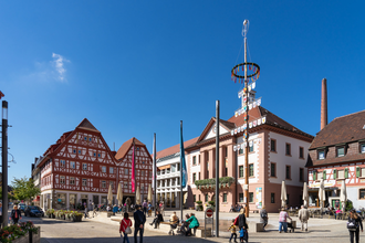 Marktmarktplatz mit Rathaus | Eppingen | HeilbronnerLand | © Große Kreisstadt Eppingen