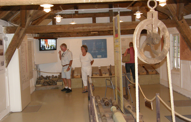 Bohrhausmagazin Ausstellung Seilwinde | © BTB Bad Rappenau