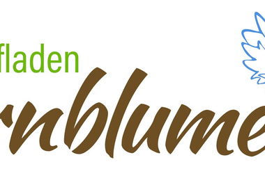 Das Logo ziert eine blaue Kornblume | © Touristikgemeinschaft Hohenlohe e. V. | Hofladen Kornblume