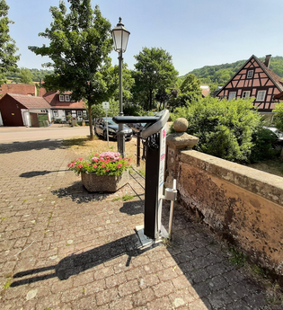 RadSERVICE-Punkt Holzbrücke Bächlingen | © Hohenlohe + Schwäbisch Hall Tourismus e. V.
