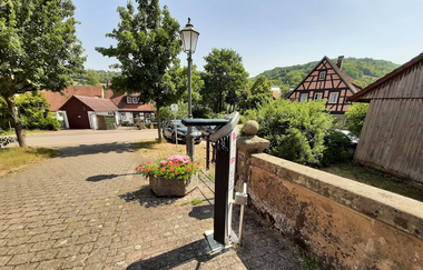 Holzbrücke Bächlingen | RadSERVICE-Punkt