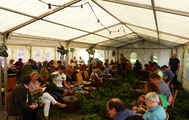 Hopfen-Demonstrationsanlage Sandhausen | © Landratsamt Rhein-Neckar-Kreis