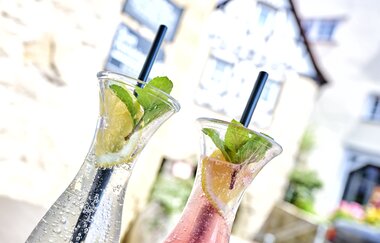 Hotel & Café Fachwerk in Vellberg: Hausgemachte Limonade | © Hohenlohe + Schwäbisch Hall Tourismus e. V.