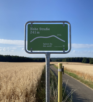Passbeschilderung Hohe Straße | Östringen | © Kraichgau-Stromberg Tourismus e.V.