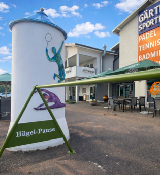 Aktiv pausieren im Land der 1000 Hügel: Die Hügel-Pause verbindet Bewegung und Genuss bei Gärtner's Sportpark. | © Kraichgau-Stromberg Tourismus e.V.