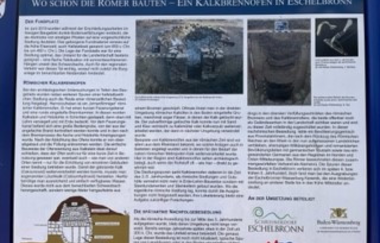 Infotafel „Kalkbrennofen“- Eschelbronn | © Gemeinde Eschelbronn