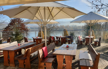 Kiosk am Breitenauer See | Obersulm | Terrasse | © U. Schröter