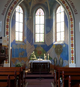 Kirche Oberdielbach von Innen | © Pfarramt Schollbrunn/Oberdielbach