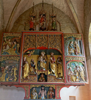 Kirche zum Heiligen Kreuz, St. Peter und Genovefa Ellhofen | © Tourismus im Weinsberger Tal e.V.