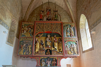 Kirche zum Heiligen Kreuz, St. Peter und Genovefa Ellhofen | © Tourismus im Weinsberger Tal e.V.