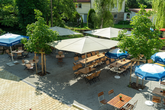Die Krone in Sulzbach-Laufen: Biergarten | © Hohenlohe Schwäbisch Hall