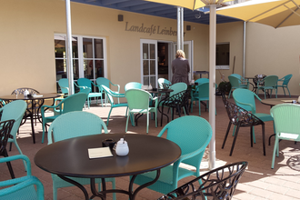 Landcafé Leinberger im Stromberghof | Zaberfeld | Terrasse | © Neckar-Zaber-Tourismus e.V.