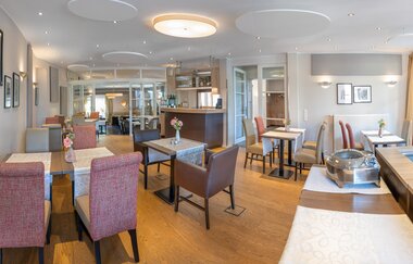 Landhaus Wolf Bistro s´Bähnle Schwäbisch Hall: Frühstücksraum | © Hohenlohe Schwäbisch Hall