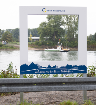 Fotospot Kollerfähre | © Landratsamt Rhein-Neckar-Kreis