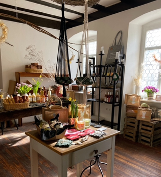 Innenansicht des Verkaufsladens