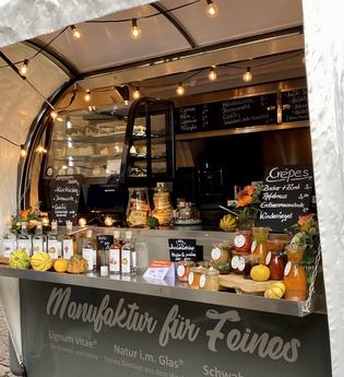Mobiler Hofwagen an Markttagen | Manufaktur für Feines Mörsel | Beilstein | © Manufaktur für Feines Mörsel
