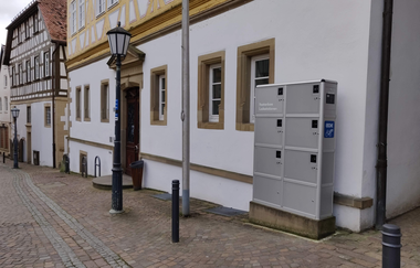 E-Bike-Ladestation Rathaus Möckmühl | HeilbronnerLand | © Touristikgemeinschaft HeilbronnerLand