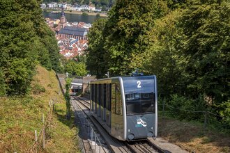 Bergbahn auf dem Weg zur Molkenkur | © Heidelberg Marketing GmbH / Tobias Schwerdt