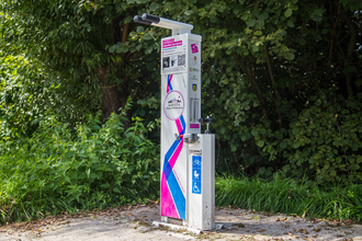 RadSERVICE-Punkte – Reparatursäulen am Radweg – Detailansicht | © Touristikgemeinschaft HeilbronnerLand e. V.