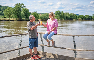Neckaruferpromenade Offenau | HeilbronnerLand | © Touristikgemeinschaft HeilbronnerLand