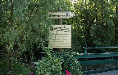 Mühlencafé Oettinger Mühle | RadServiceSation HeilbronnerLand | © Touristikgemeinschaft HeilbronnerLand